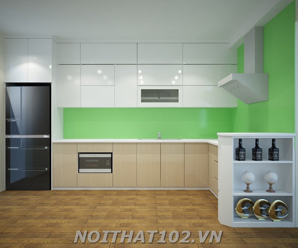 Tủ bếp Lamiante bác chính C4 Làng Quốc Tế thăng Long